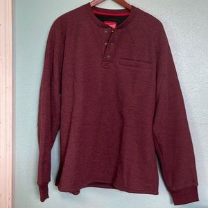 Coleman bonded waffle Sherpa fleece lined color is port